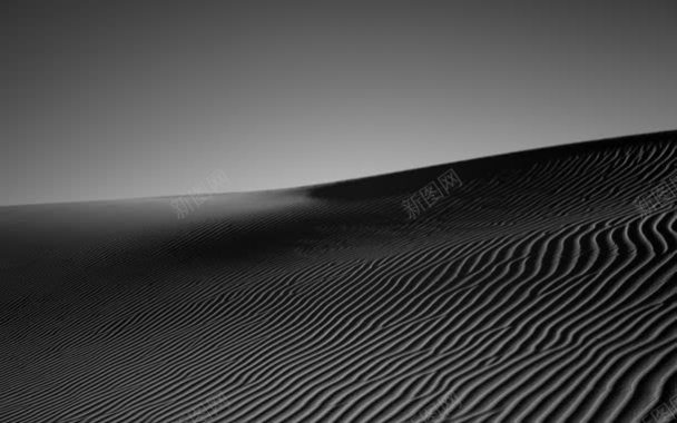 黑色波纹沙漠海报背景背景