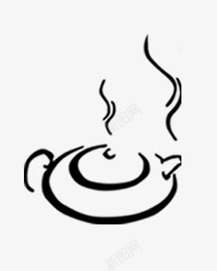 水墨茶壶png免抠素材_88icon https://88icon.com 手绘 水墨 水壶 茶具 茶壶