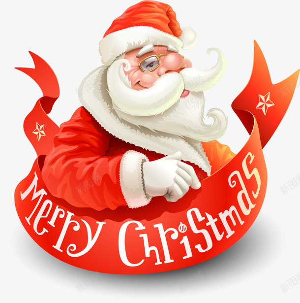 红色卡通圣诞老人标签png免抠素材_88icon https://88icon.com Christmas Merry merry 圣诞快乐 圣诞老人 圣诞节 红色标签