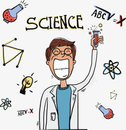 手绘卡通人物矢量图素材