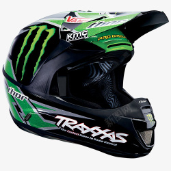 绿色简约装饰摩托车头盔素材