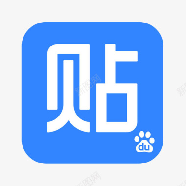 车轮社区图标蓝色贴吧社区软件logo图标图标