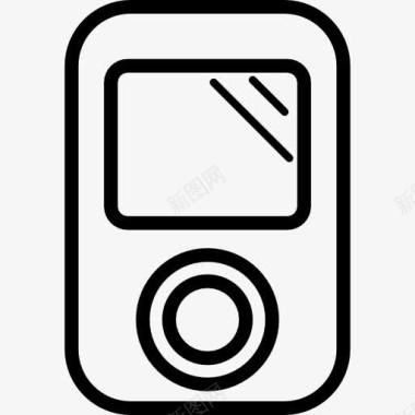 数字iPod的轮廓图标图标