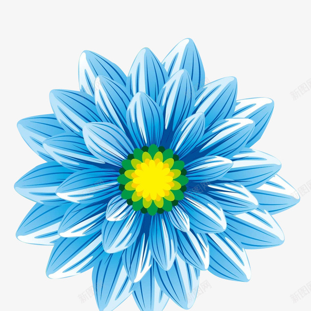 蓝色的花朵png免抠素材_88icon https://88icon.com 朵 色 花 蓝