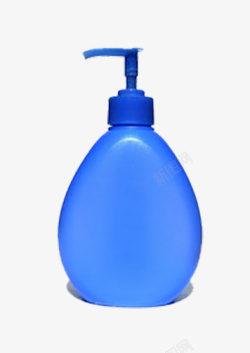 挤压式蓝色瓶子高清图片