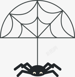 万圣节蜘蛛装饰素材