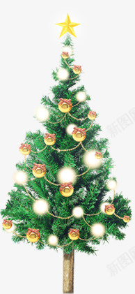 圣诞松针树png免抠素材_88icon https://88icon.com 产品实物 圣诞树 松针 绿色 装饰