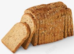 粗粮面包荞麦面包片高清图片