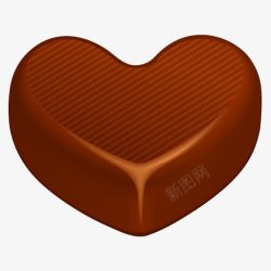 手绘爱心巧克力立体素材
