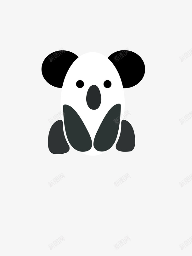 可爱简笔小考拉png免抠素材_88icon https://88icon.com 卡通 可爱 简笔 考拉