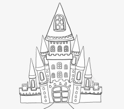 儿童画城堡简笔画素材