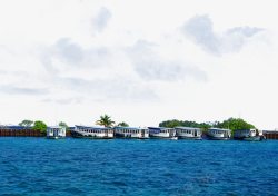 马尔代夫太阳岛旅游素材