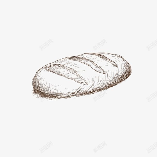 手绘烘培元素面包png免抠素材_88icon https://88icon.com 手绘烘培元素 面包
