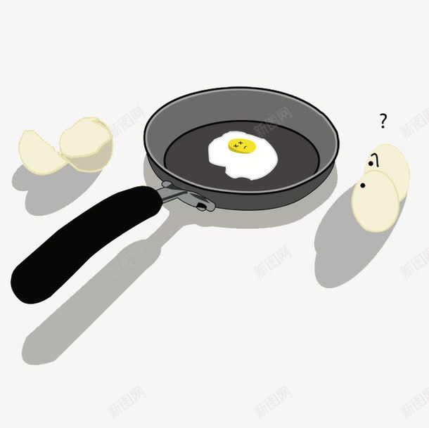 平底锅和煎蛋卡通png免抠素材_88icon https://88icon.com 卡通 平底锅 早餐 煎蛋 鸡蛋