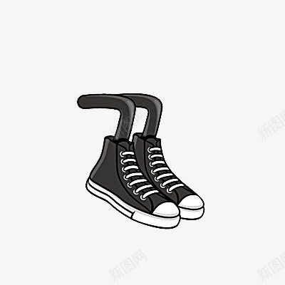 黑色鞋子png免抠素材_88icon https://88icon.com 剪影 卡通素材 帆布鞋 鞋子 黑色