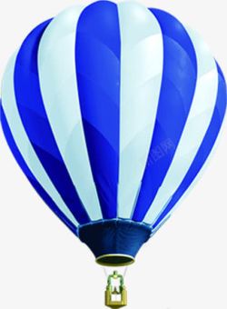 蓝白热气球节日素材