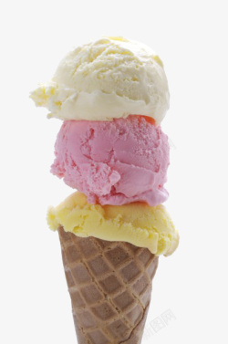 三色球美味冰淇淋高清图片