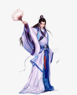 羽扇纶巾素材