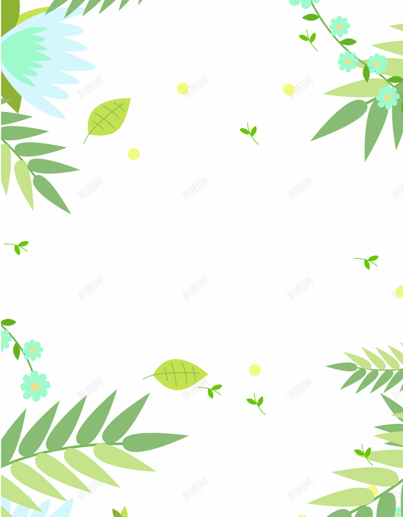 植物底纹海报背景矢量图ai设计背景_88icon https://88icon.com 小清新 底纹 底纹背景 文艺 植物 简约 背景底纹 矢量图