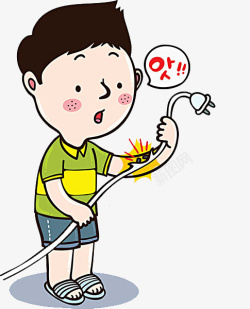 打火的电线图片下载 黄色插头打火的电线高清图片