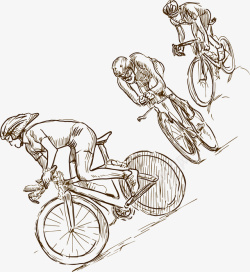 骑自选车骑自行车装饰案矢量图高清图片