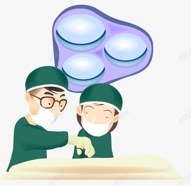 卡通正在手术的医生png免抠素材_88icon https://88icon.com 医生 卡通 正在手术的