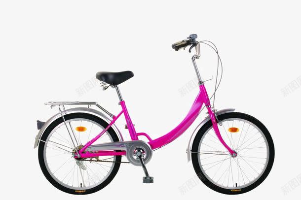 女式自行车png免抠素材_88icon https://88icon.com 不带筐 女式 粉色 自行车
