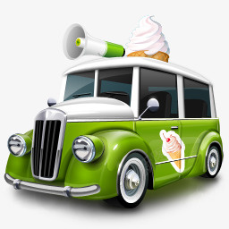 冰淇淋矢量图冰淇淋车circusicons图标图标