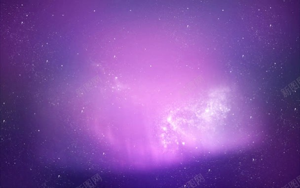 紫色发光星空海报背景