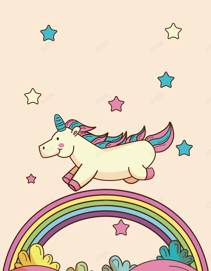 儿童卡通浪漫梦幻可爱独角兽简约背景矢量图ai设计背景_88icon https://88icon.com 儿童 卡通 可爱 手绘 插画 梦幻 浪漫 独角兽 简约背景 矢量图