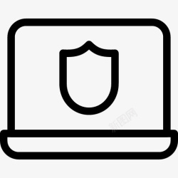 secure笔记本电脑安全图标高清图片