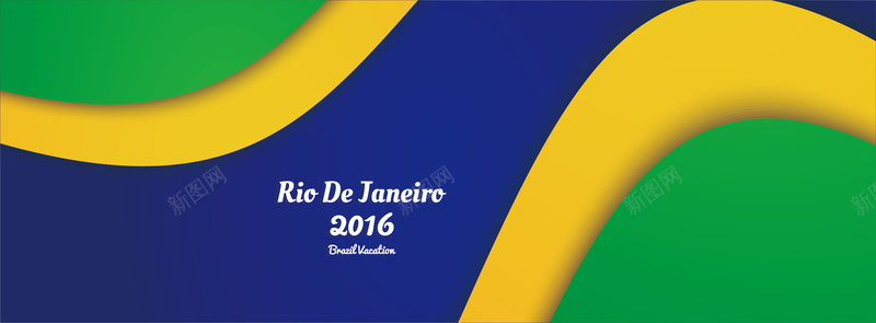 巴西里约奥运会banner背景矢量图背景