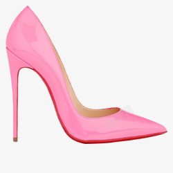 粉红色高跟鞋素材