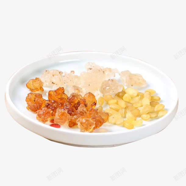 桃胶和皂角米png免抠素材_88icon https://88icon.com 中药 中药材 产品实物 胶体 透明