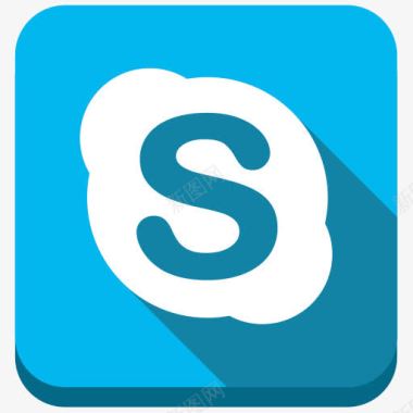 网络社交信息员Skype社交按钮图标图标