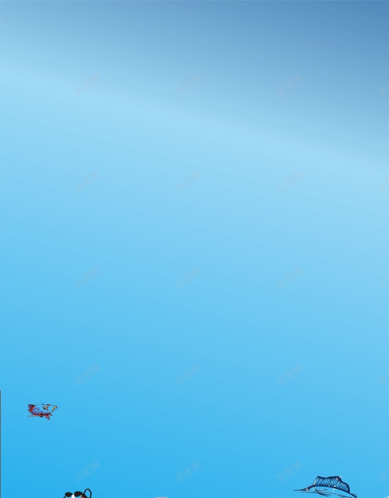 蓝色清新海洋动物背景cdr设计背景_88icon https://88icon.com 商务 手绘 插画海浪 浪花 海洋蓝色 海浪 科幻 科技 蓝色 鱼