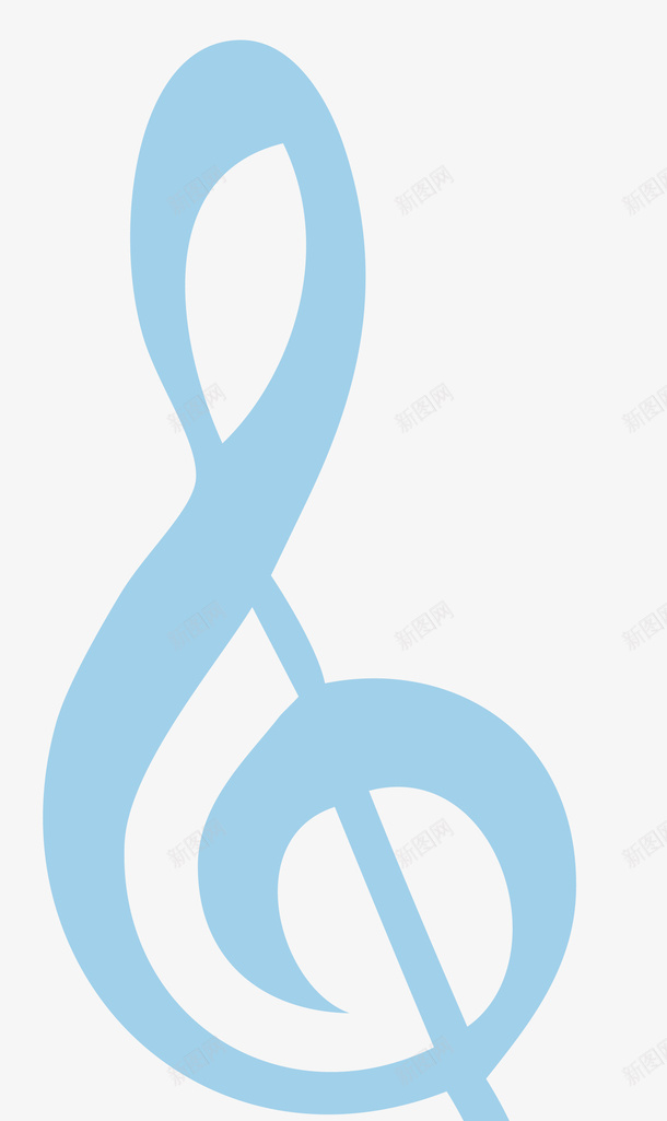 蓝色的音乐符号矢量图eps免抠素材_88icon https://88icon.com 优美 符号 蓝色 音乐 矢量图