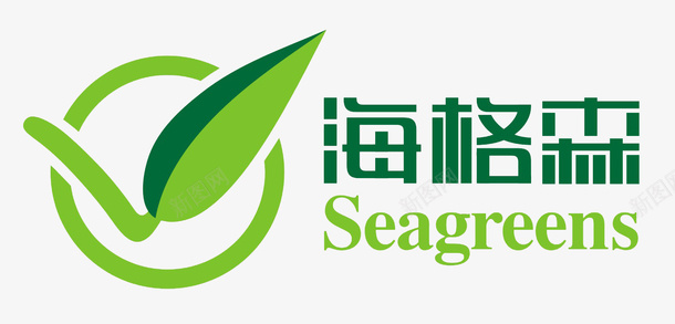 绿色矢量图海格森医药logo图标图标