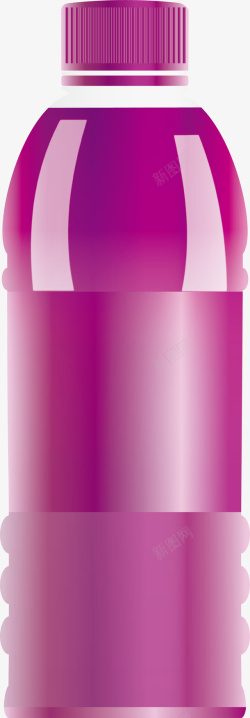 金属包装材料紫色瓶子矢量图高清图片