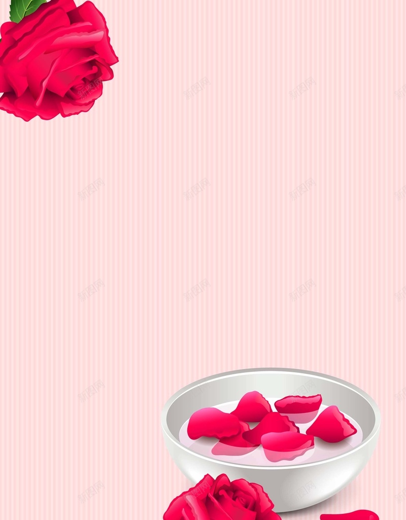 简约粉色玫瑰花瓣美容护肤矢量图ai设计背景_88icon https://88icon.com 健康 养生 护肤 玫瑰 简约 粉色 美容 花瓣 矢量图