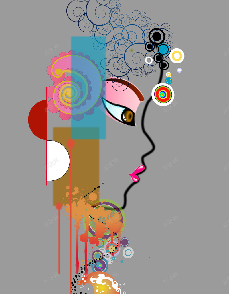 中国风京剧变脸人物psd设计背景_88icon https://88icon.com 中国特色 中国风 京剧 人物 变脸 女性 手绘 绘画