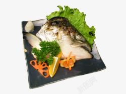三文鱼头产品实物烤三文鱼头高清图片