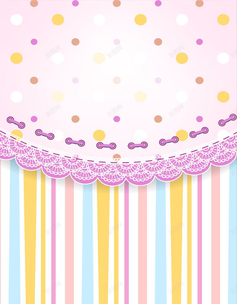 创意卡通粉色贺卡平面广告矢量图ai设计背景_88icon https://88icon.com 光点 创意 卡通 平面广告 条纹 矢量 粉色 贺卡 矢量图