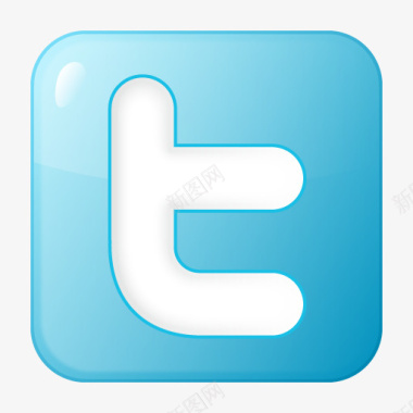 盒子社会twitter盒蓝色图标图标