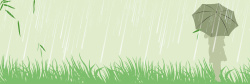 农历雨水二十四节气雨水卡通banner矢量图高清图片