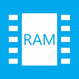 RAM驱动器地铁图标图标