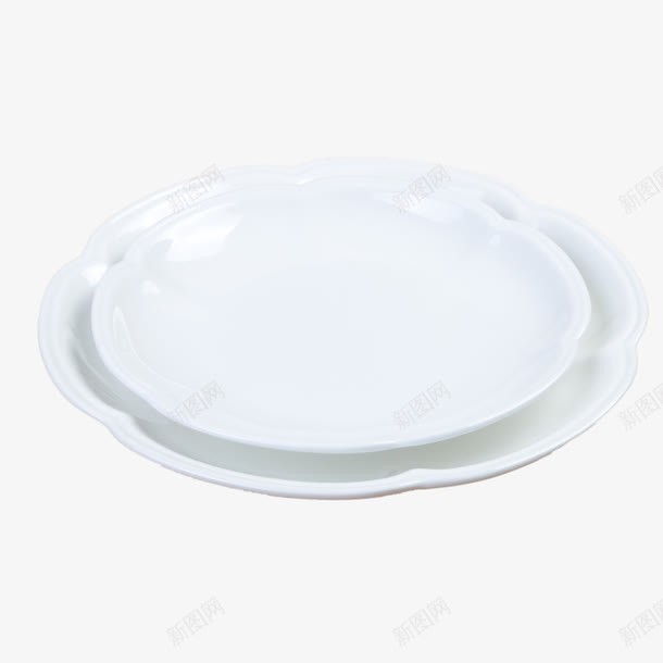两个白色陶瓷盘子png免抠素材_88icon https://88icon.com 两个 器皿 白色 盘子 陶瓷