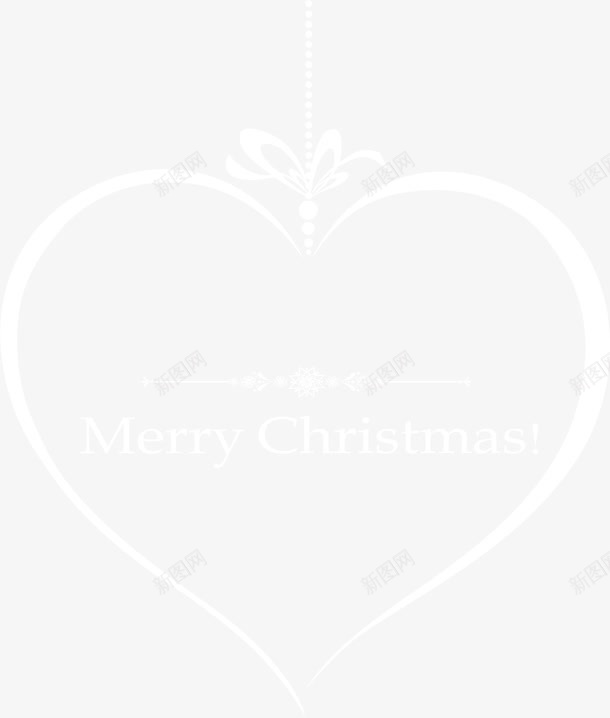 小清新白色爱心png免抠素材_88icon https://88icon.com christmas merry 免抠PNG 圣诞快乐 小清新 爱心 白色