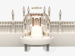 C4D宫殿城堡魔幻模型素材