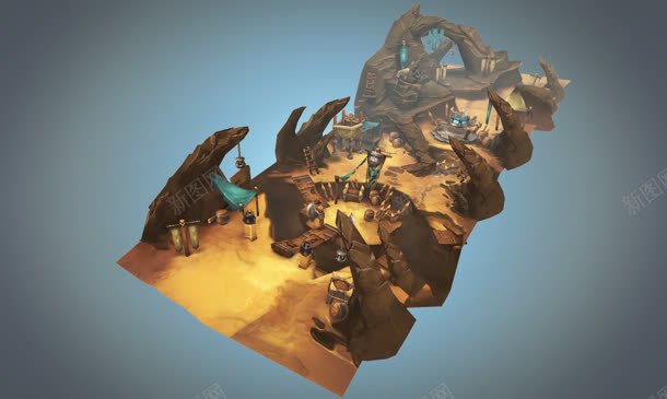 魔幻场景俯瞰规划背景